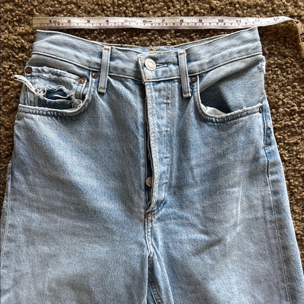 Agolde Light Blue Distressed Jeans